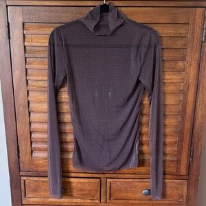 Free People Brown Long Sleeve Top